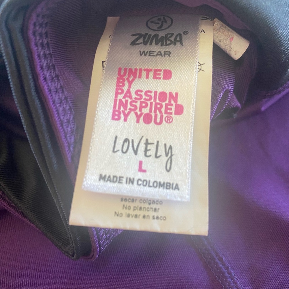 Zumba Fitness Purple Crop Top